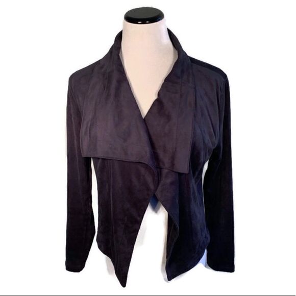 Romeo & Juliet Couture Navy Open Front Jacket Sz L - Picture 1 of 6